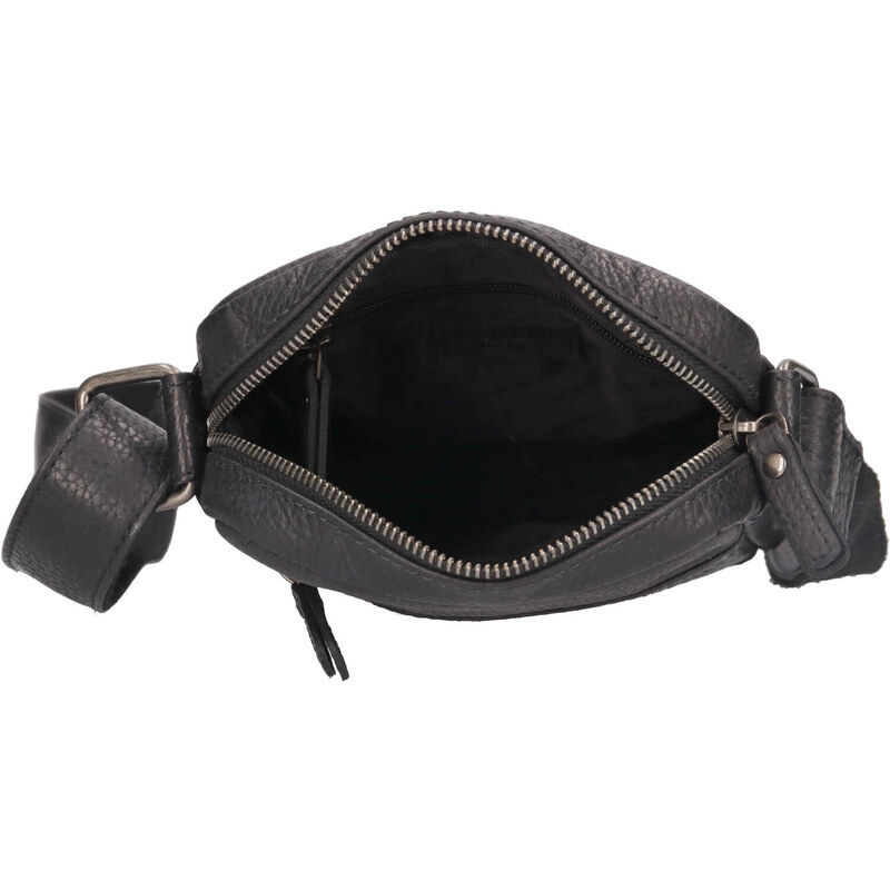 Pánská kožená taška přes rameno Lagen Kubbe - černá