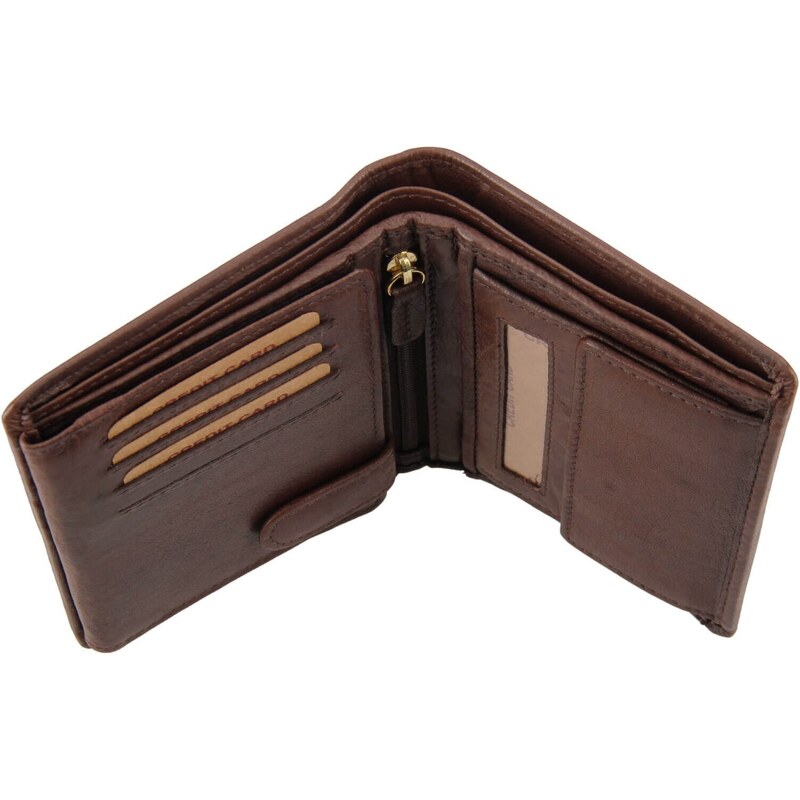 Pánská kožená peněženka Lagen Marfen - hnědá