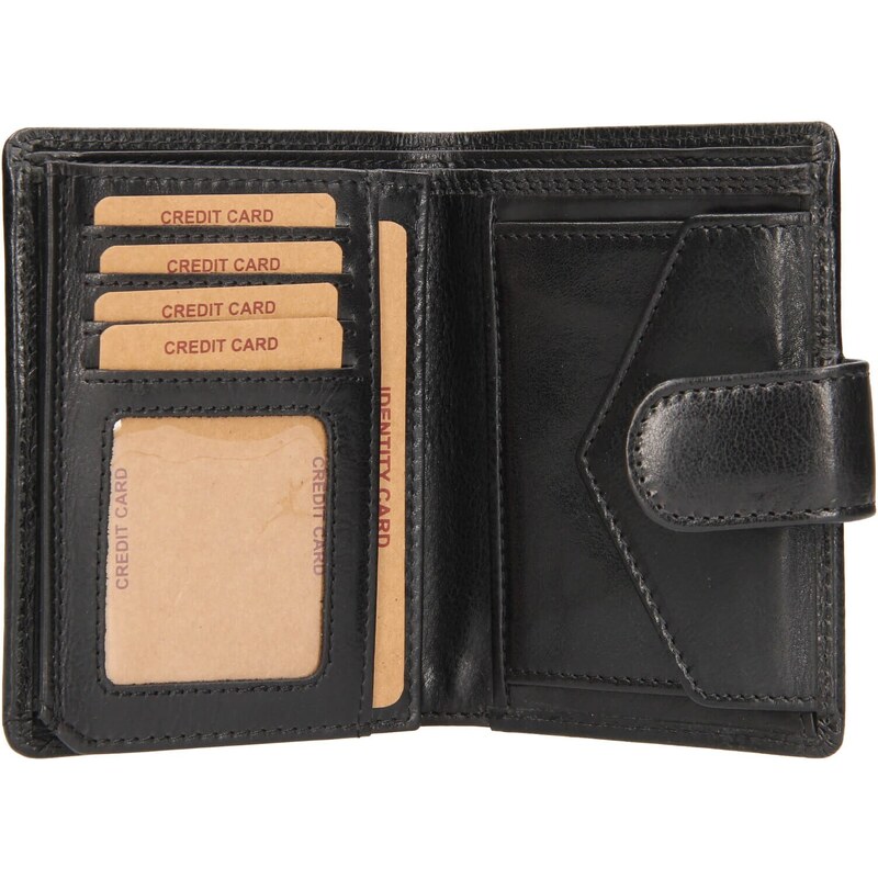 Pánská kožená peněženka Lagen Zrobek - černá
