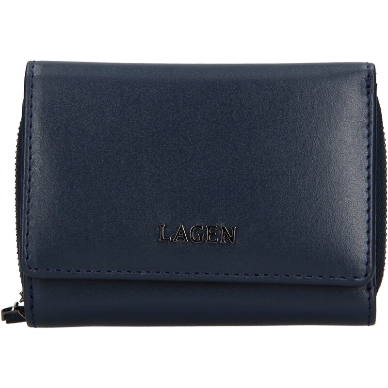 Dámská kožená peněženka Lagen Stelna - tmavě modrá