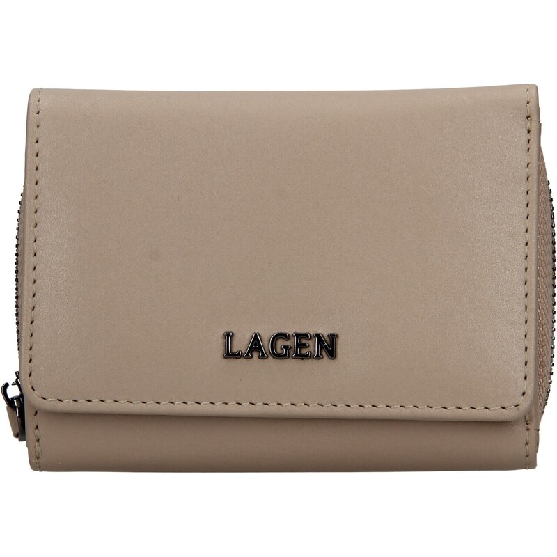 Dámská kožená peněženka Lagen Stelna - béžová