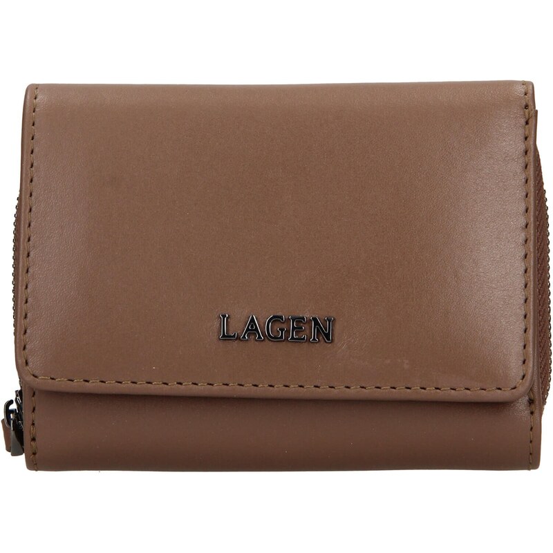 Dámská kožená peněženka Lagen Stelna - světle hnědá