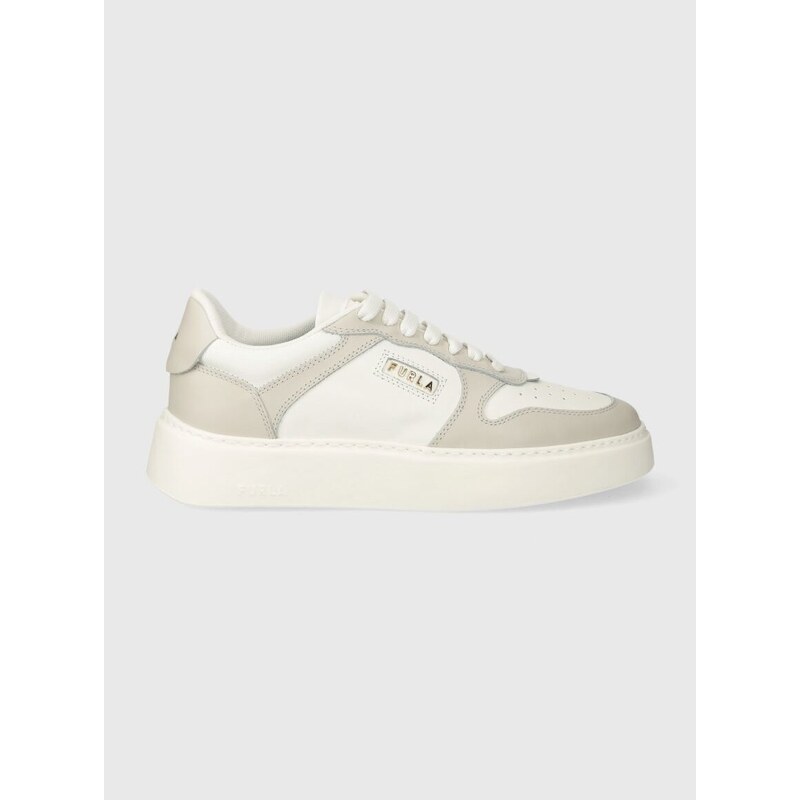 Kožené sneakers boty Furla Sport bílá barva, YH60SPT BX2752 2865S