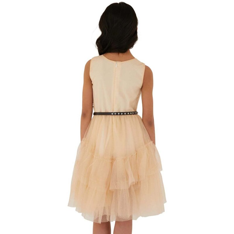 Dívčí šaty Guess béžová barva, mini