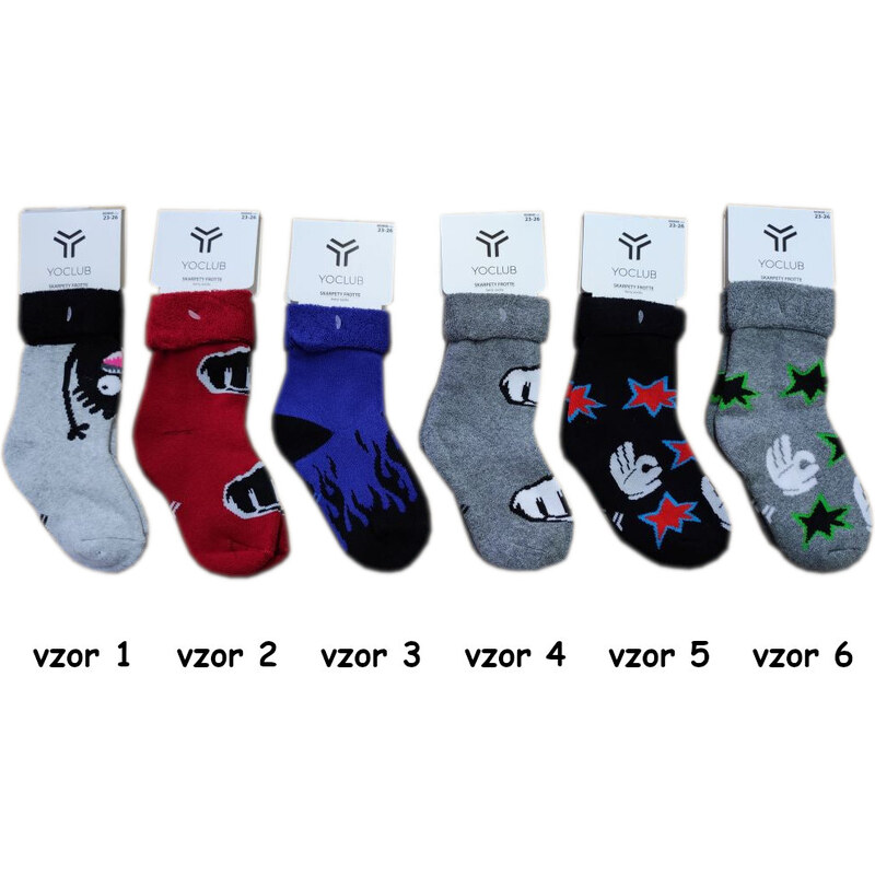 Chlapecké ponožky Yoclub SKF-0003G, vel. 23-34