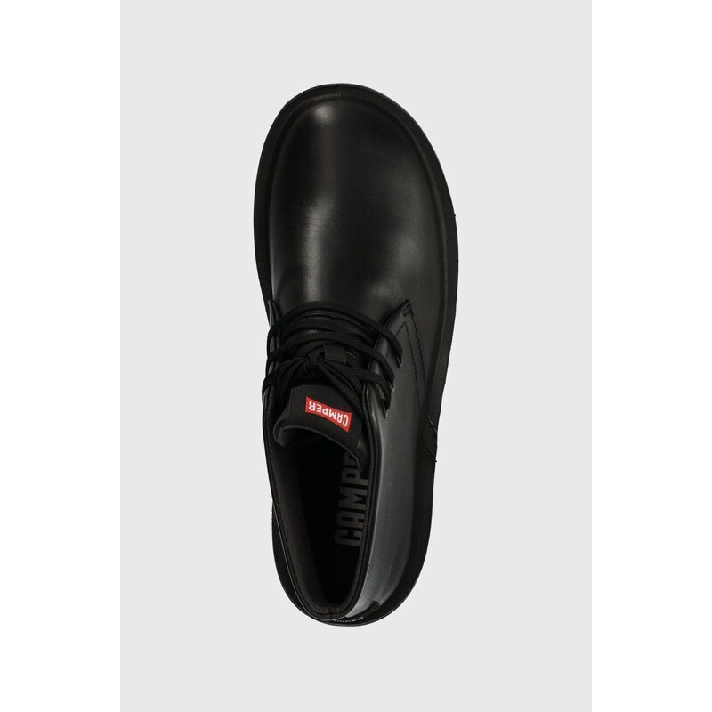 Kožené boty Camper Beetle pánské, černá barva, 36530.058