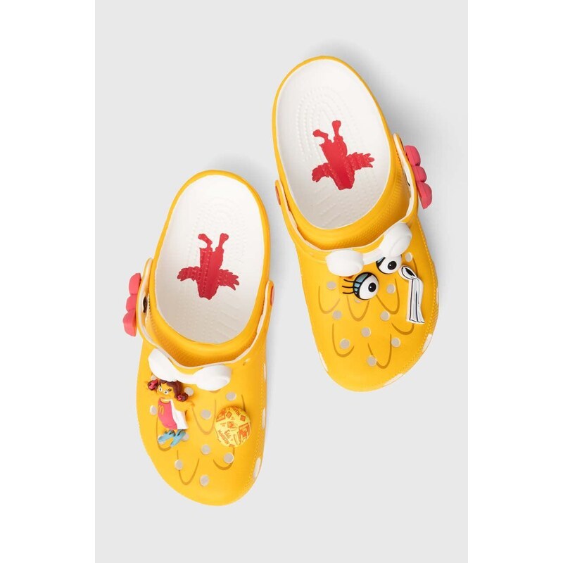 Pantofle Crocs Crocs x McDonald’s Bridie Clog žlutá barva, 208696.YELL