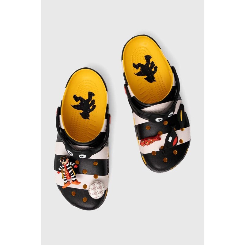 Pantofle Crocs Crocs x McDonald’s Hamburglar Clog černá barva, 209393.BLW