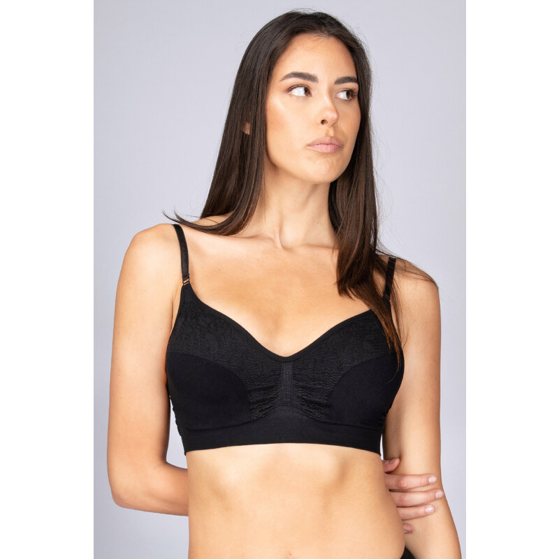 Dámská bezešvá podprsenka Bra Silhouette Jacquard Intimidea Barva: 95676874