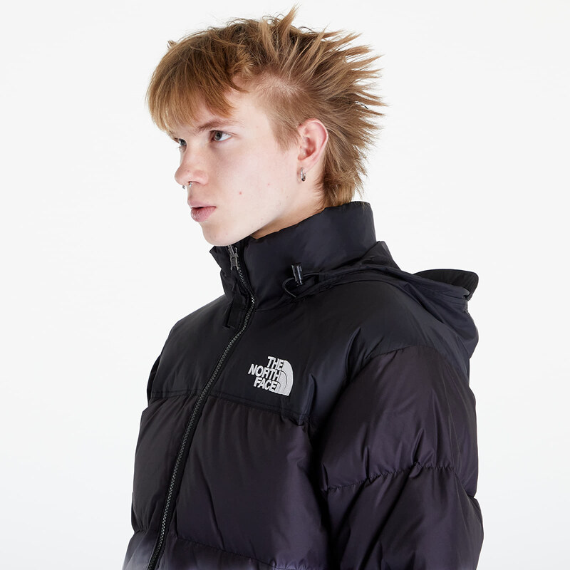 Pánská péřová bunda The North Face 96 Nuptse Dip Dye Jacket TNF Black Dip Dye