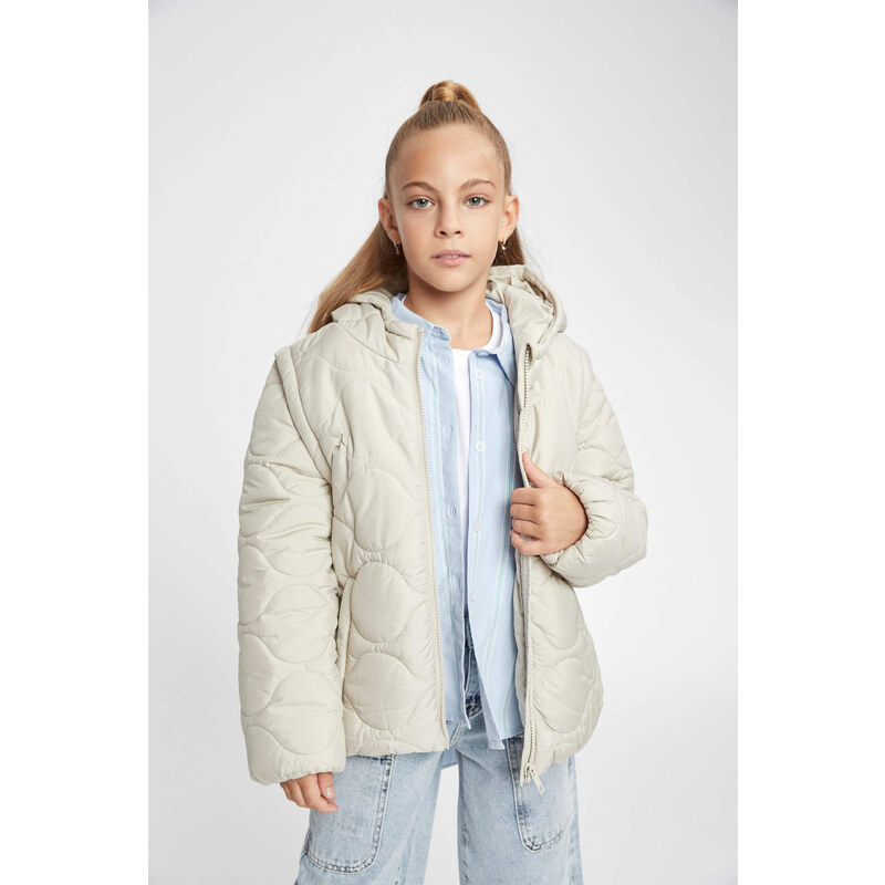 DEFACTO Fleece Lined Puffer Jacket