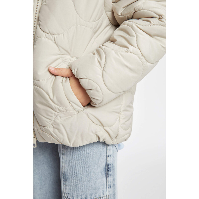 DEFACTO Fleece Lined Puffer Jacket