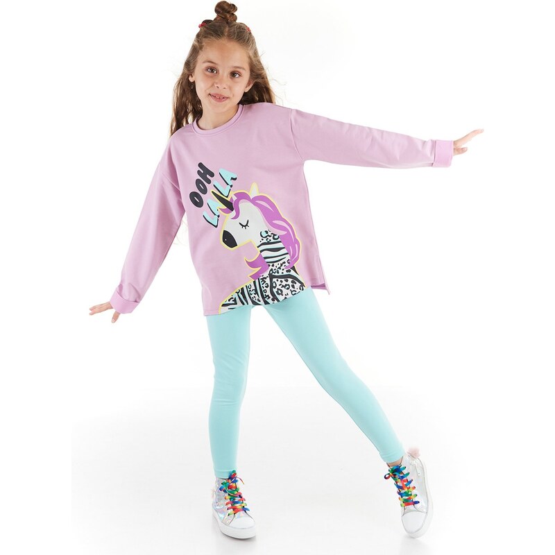 mshb&g Mushi Lalacorn Girls Tunic Tights Set