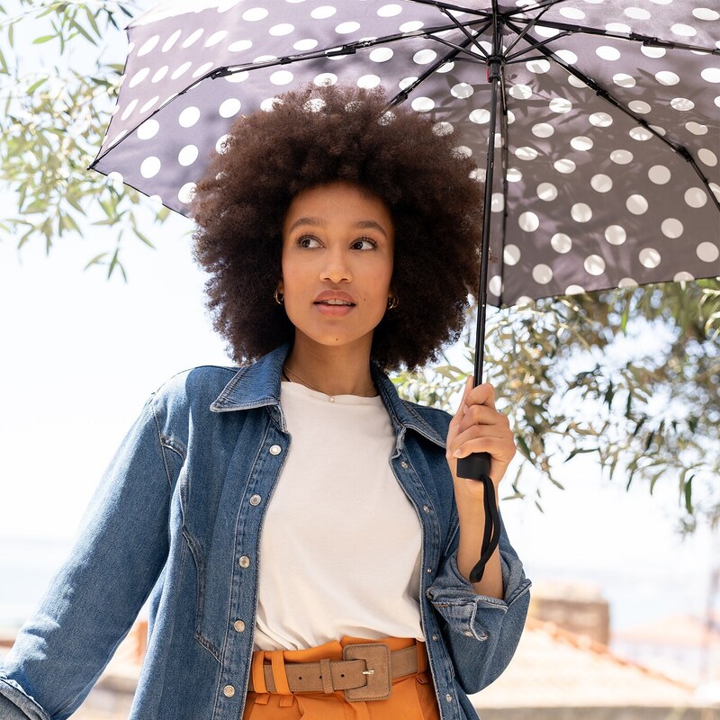 Deštník Reisenthel Umbrella Pocket Duomatic Dots white