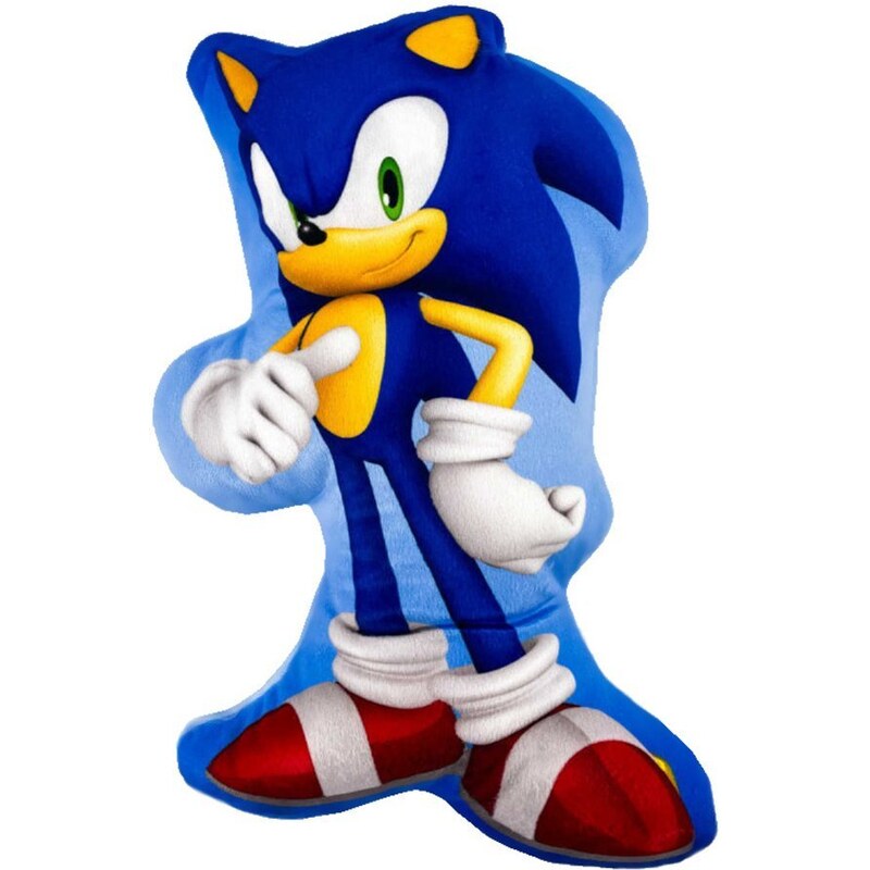 SkyBrands Tvarovaný polštář Ježek Sonic - 30 x 18 cm