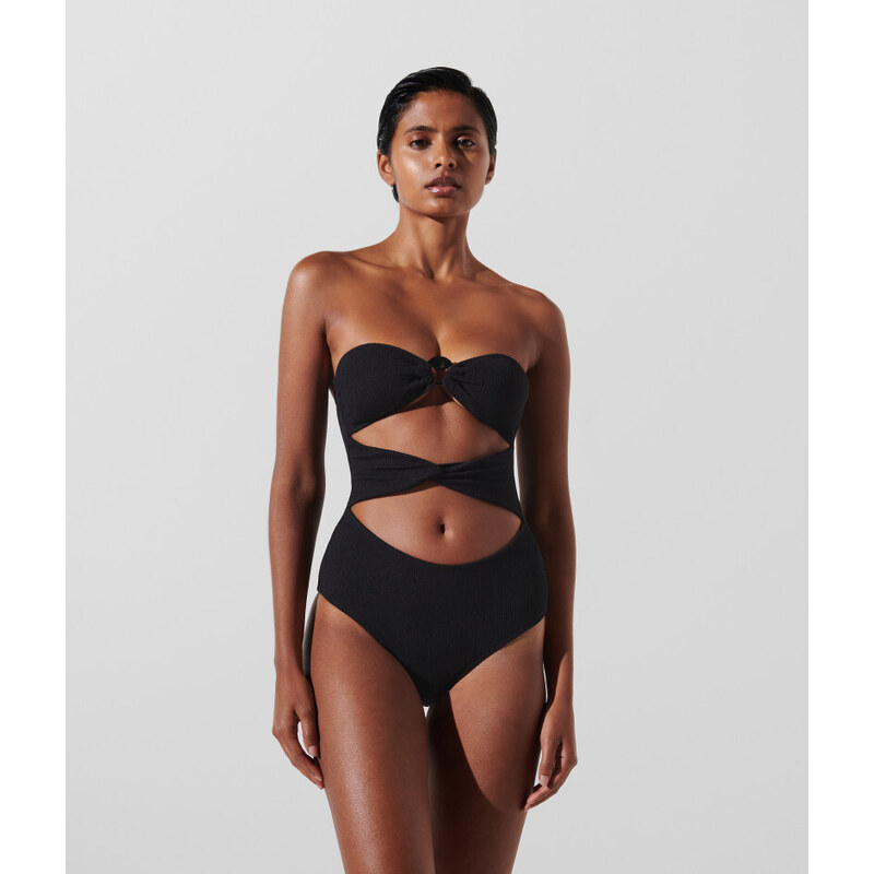 PLAVKY KARL LAGERFELD KARL DNA STRAPLESS SWIMSUIT