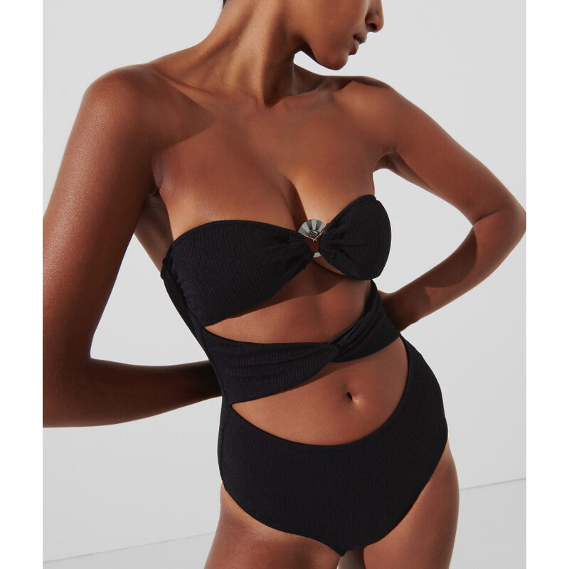 PLAVKY KARL LAGERFELD KARL DNA STRAPLESS SWIMSUIT