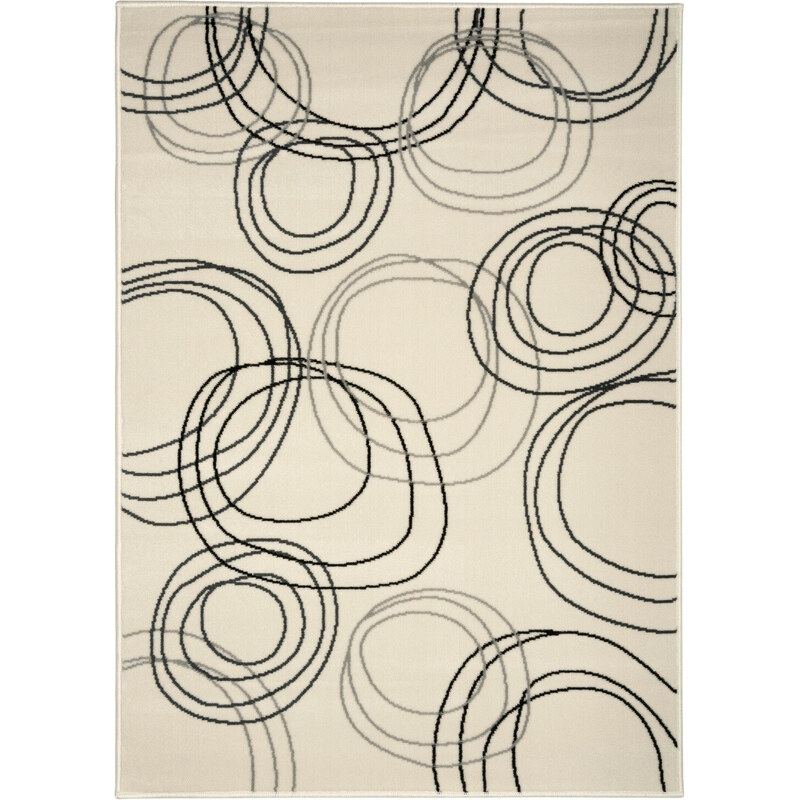 Alfa Carpets Kusový koberec Kruhy cream - 160x230 cm