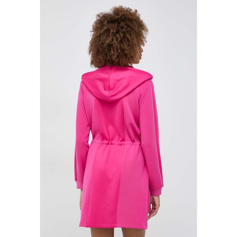 Šaty Liu Jo růžová barva, mini, oversize