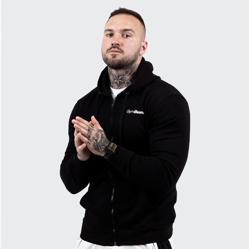 GYMBEAM Mikina pánská fitness na zip Zipper Hoodie