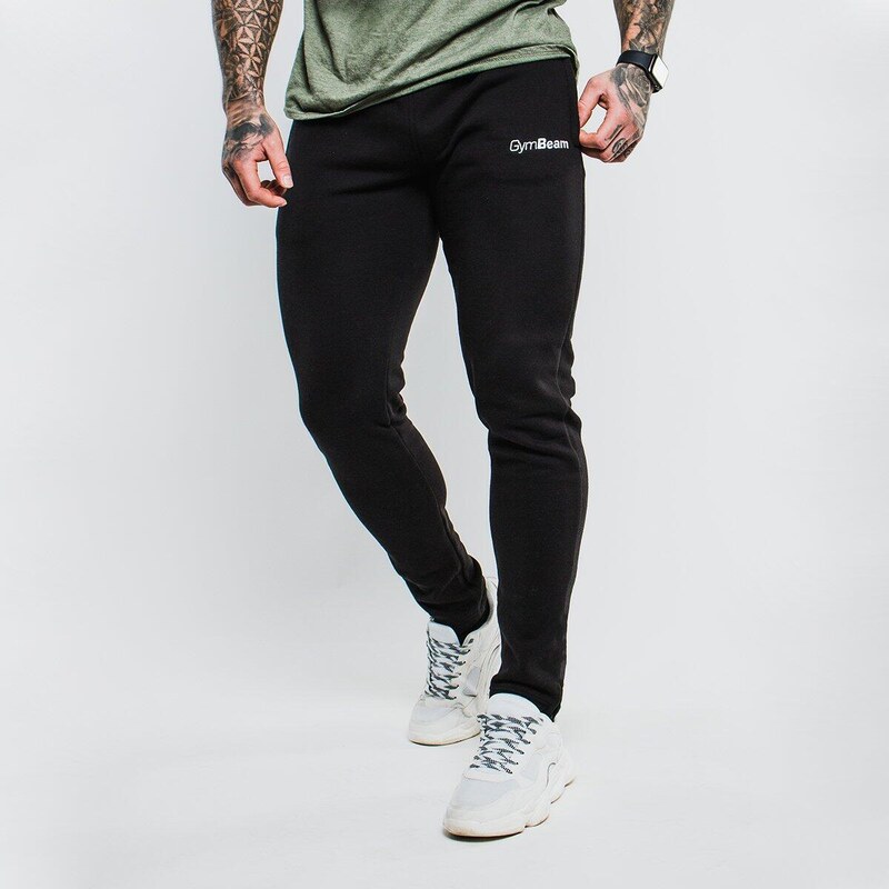 GYMBEAM Tepláky pánské fitness slim fit Slimfit