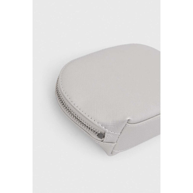 Kosmetická taška Love Moschino stříbrná barva