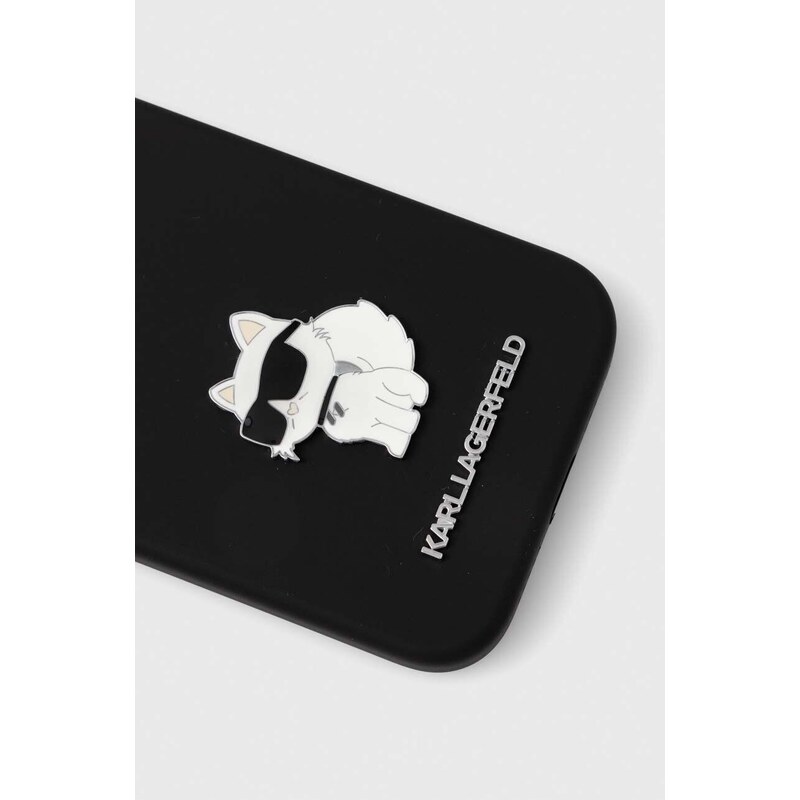 Obal na telefon Karl Lagerfeld iPhone 15 Pro 6.1'' černá barva