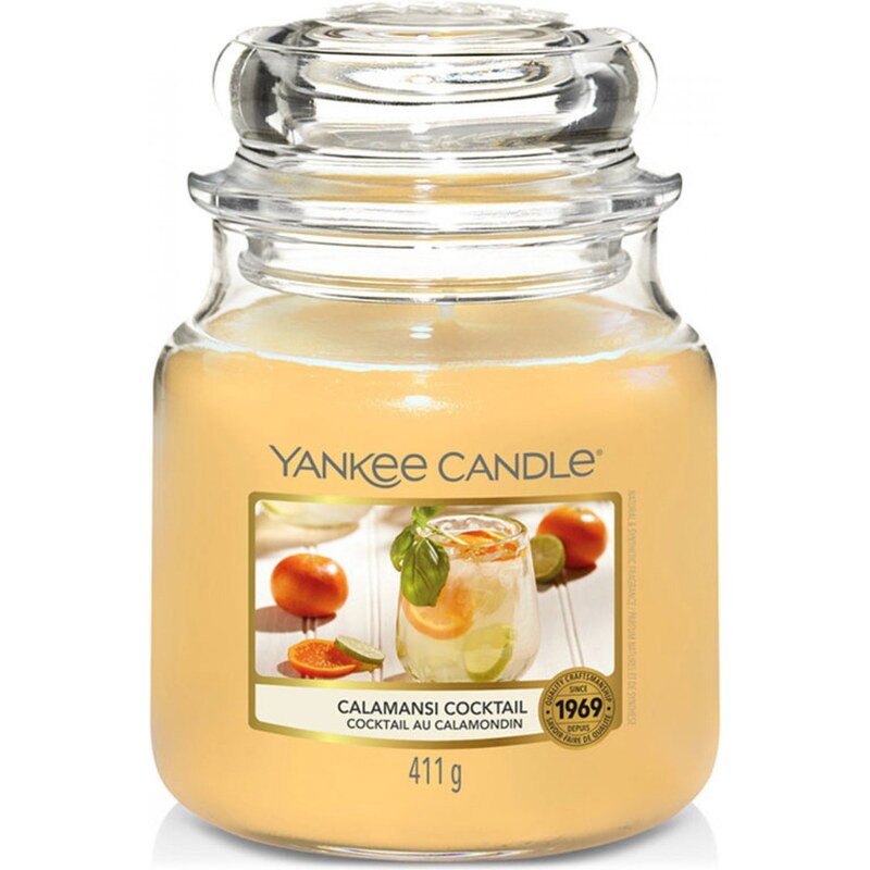 Yankee Candle vonná svíčka Classic ve skle střední Calamansi Cocktail