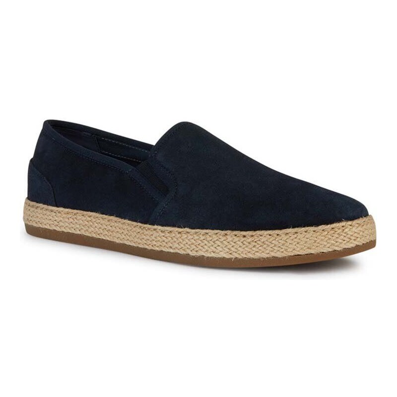 Semišové espadrilky Geox U PANTELLERIA tmavomodrá barva, U25DWA 00022 C4064