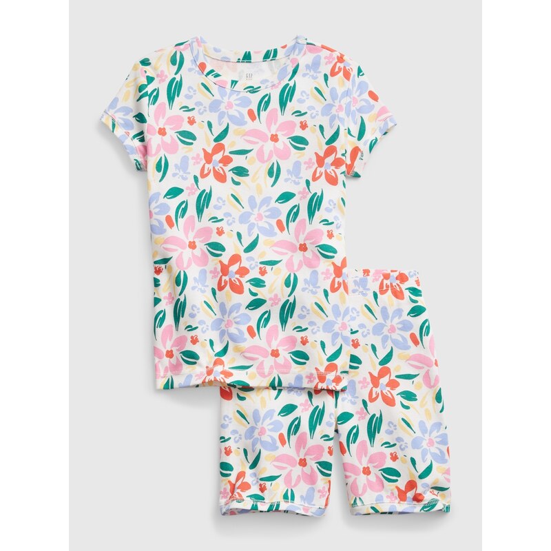 GAP Dětské krátké pyžamo floral - Holky
