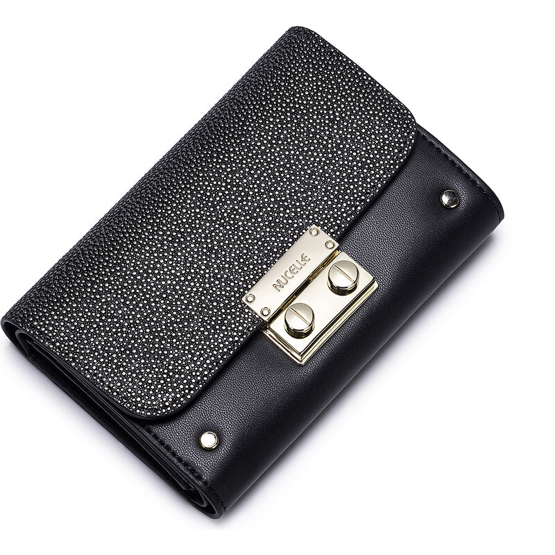 Dámská originální kožená peněženka malá Nucelle černá