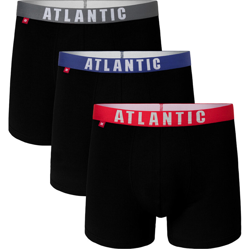 Pánské boxerky 3MH-011 černá - Atlantic
