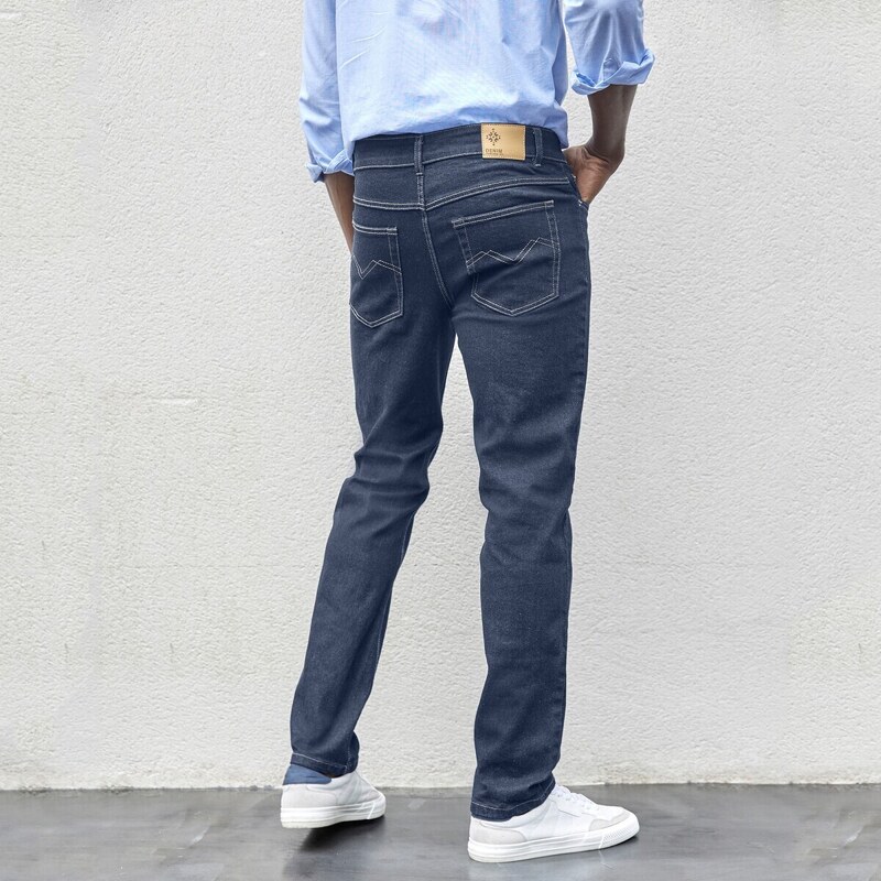Blancheporte Rovné džíny s 5 kapsami tmavě modrá 40
