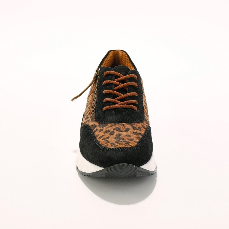 Blancheporte Kožené tenisky v běžeckém stylu, leopardí potisk potisk leopard 38