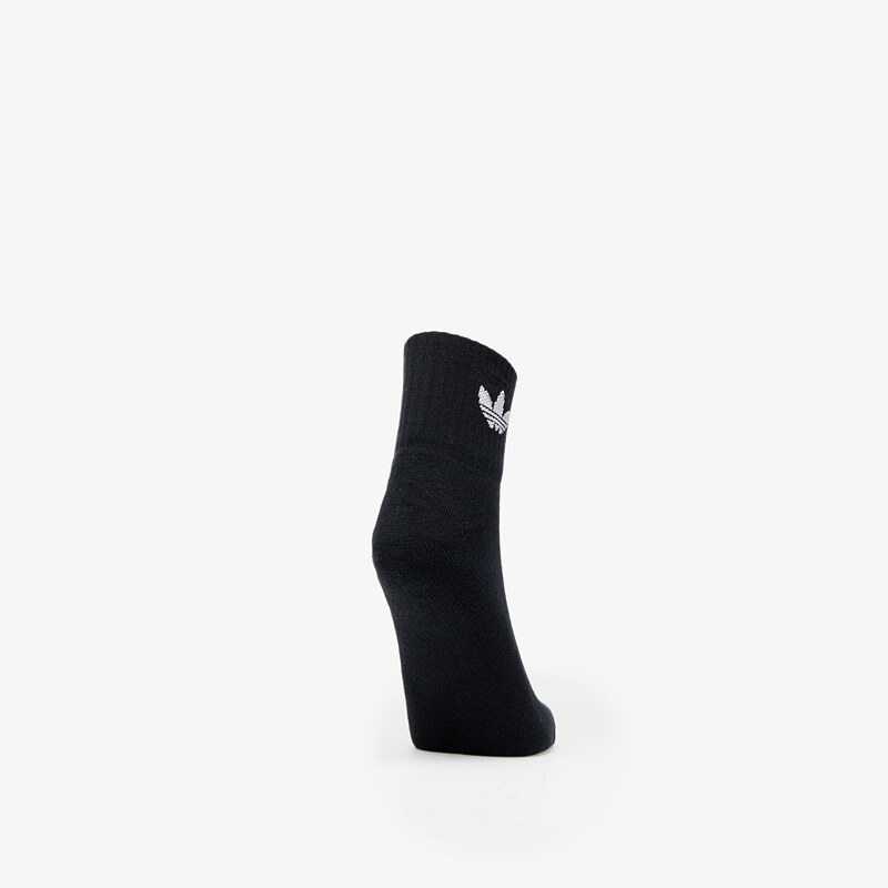 adidas Originals Pánské ponožky adidas Mid Ankle Sock 3-Pack White/ Medium Grey Heather/ Black