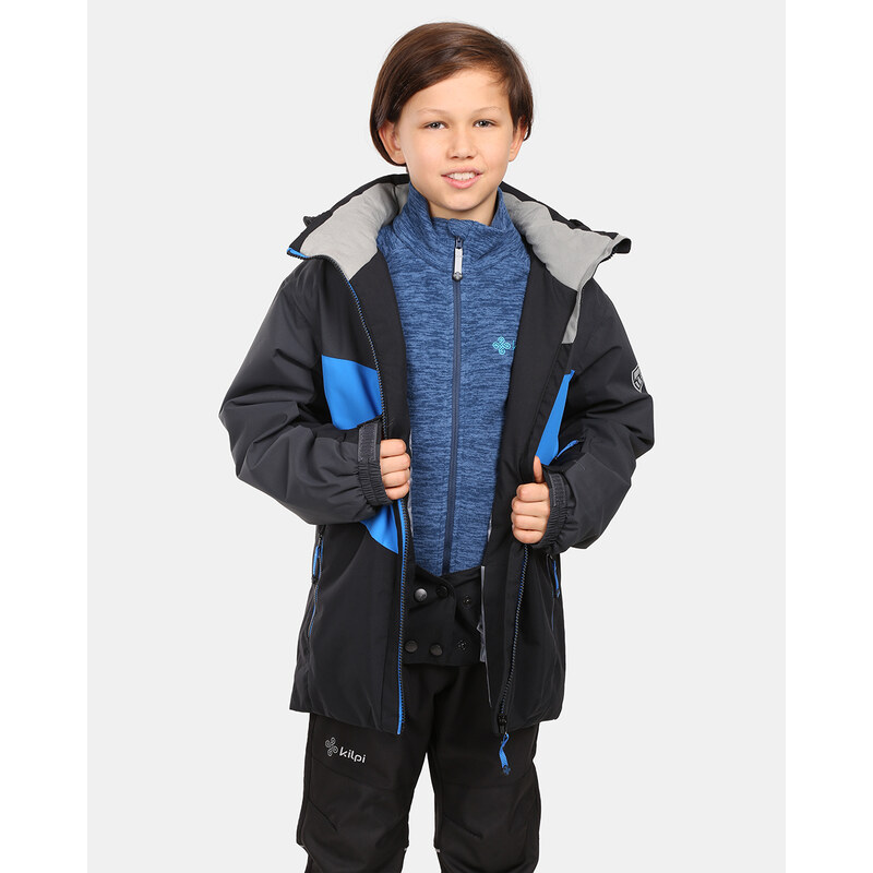 Chlapecká lyžařská bunda Kilpi ATENI-JB tmavě šedá