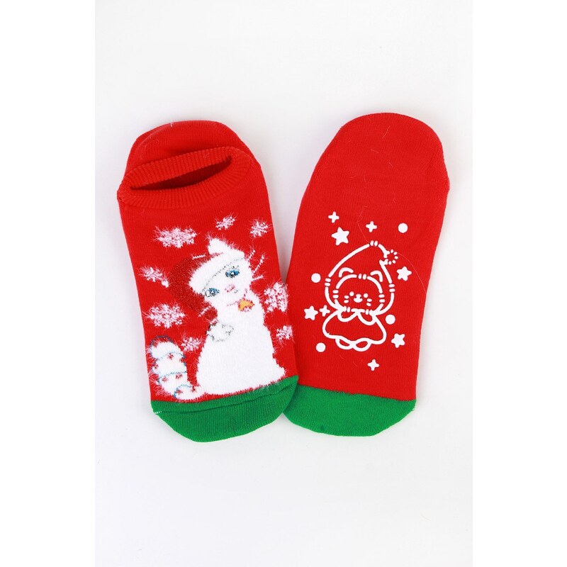 Aura.via Vánoční nízké ponožky SNDV555-1