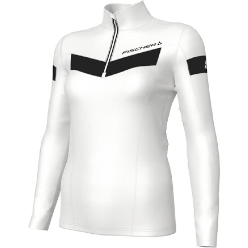 Triko 1/2 zip funkční Fischer Gittan Velikost: 40 bílá 88503230