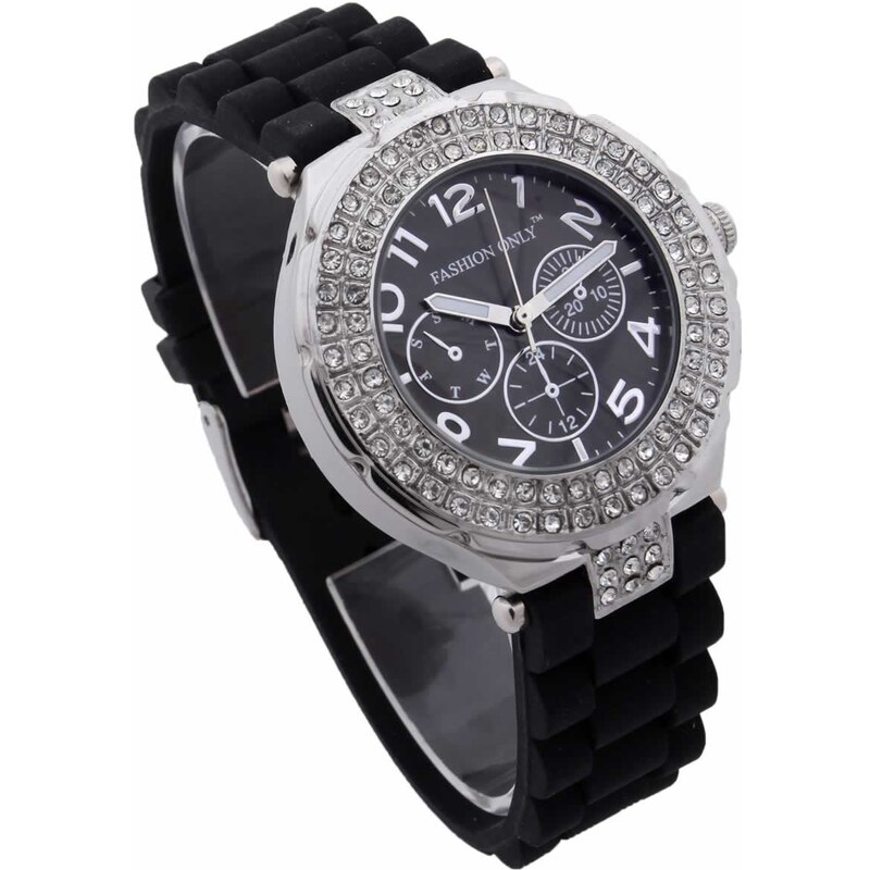 LS Fashion Černé hodinky Fashion Only W001 černá