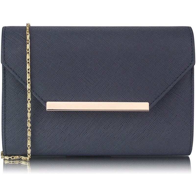 Luxusní tmavě modré psaníčko LS Fashion 0293 modrá