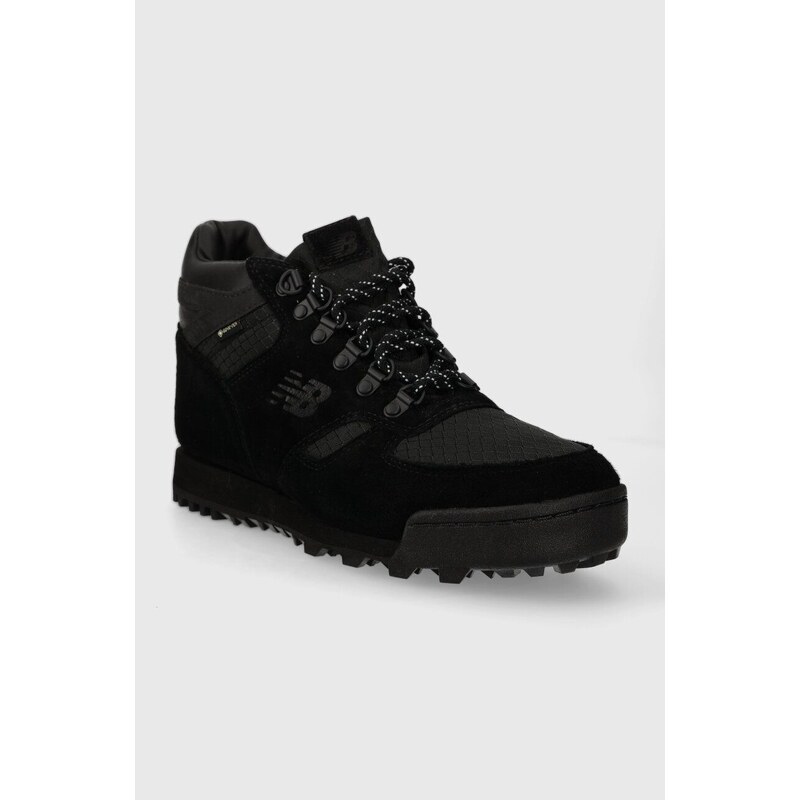Semišové sneakers boty New Balance černá barva, URAINXBB