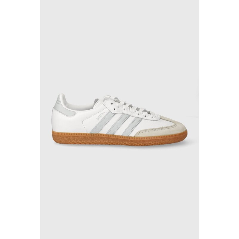 Kožené sneakers boty adidas Originals Samba OG bílá barva, IE0877