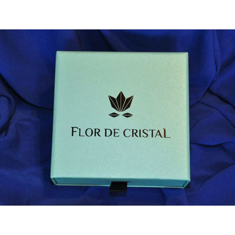 Flor de Cristal Stříbrné náušnice s motýlem