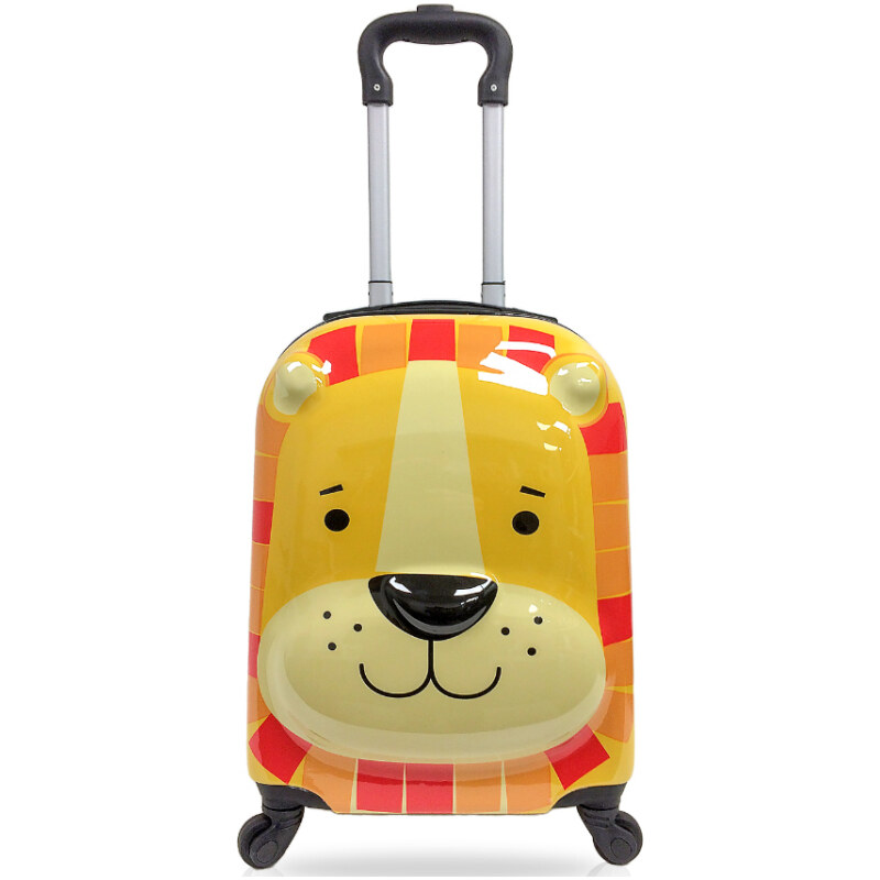TUCCI Kids 3D 4w dětský cestovní kufr 45 cm Lion Buddy