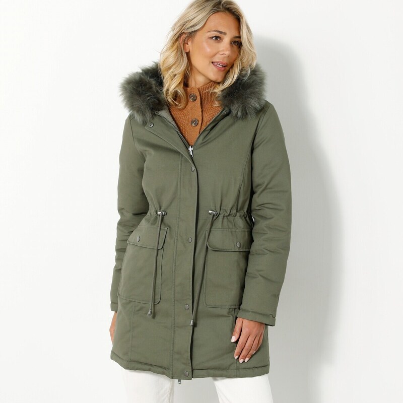 Blancheporte Oboustranná parka/bunda 2 v 1 s kapucí bronzová 88622314