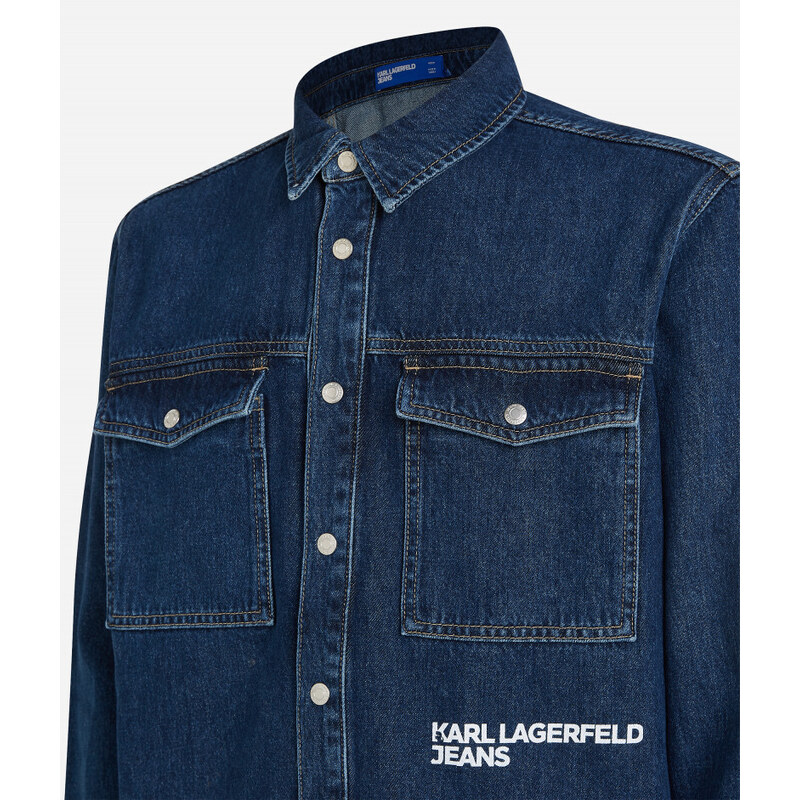 KOŠILE KARL LAGERFELD JEANS KLJ REGULAR UTLTY SHIRT JACKET