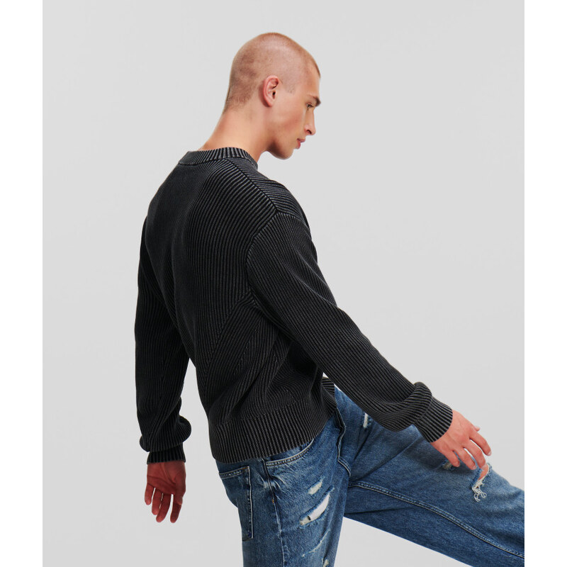 SVETR KARL LAGERFELD JEANS KLJ RIBBED SWEATER