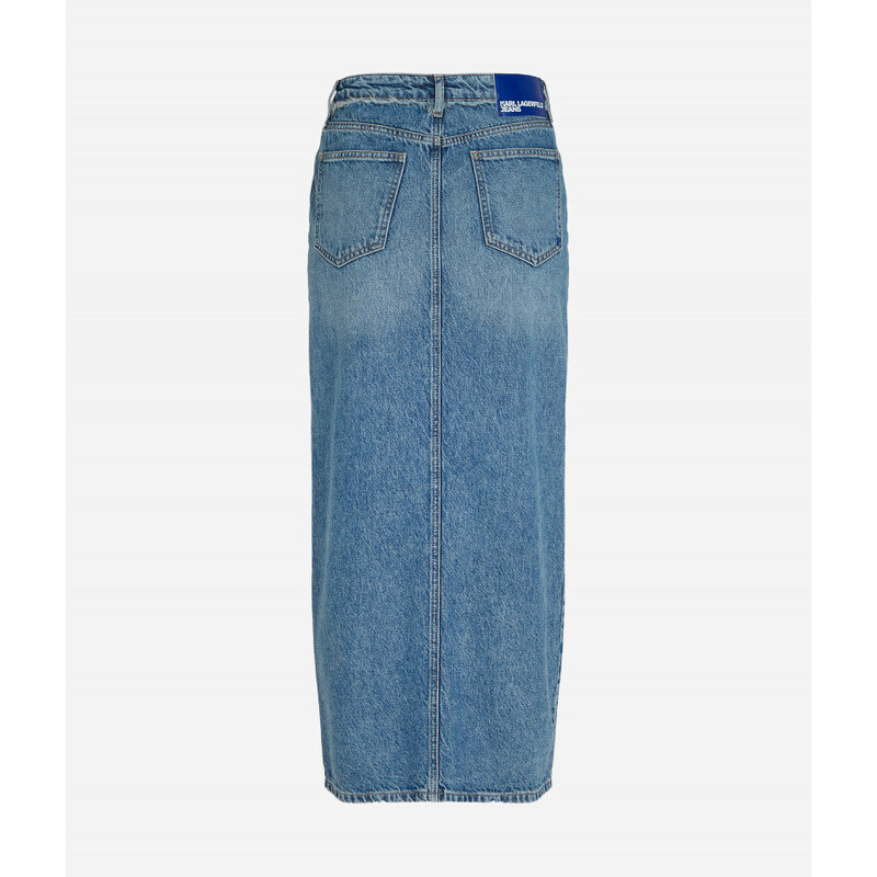 SUKNĚ KARL LAGERFELD JEANS KLJ DENIM MAXI SKIRT W/DETAIL