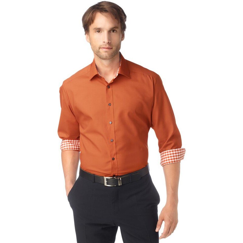 BRUNO BANANI značková pánská košile, pánské košile levně 41/42 oranžová