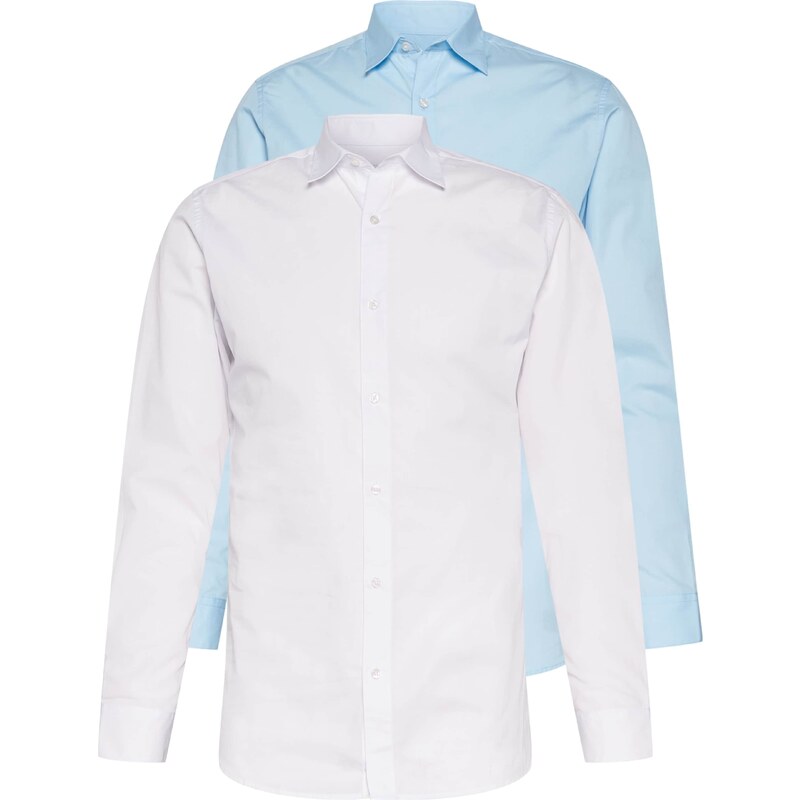 JACK & JONES Společenská košile JJJoe světlemodrá / offwhite